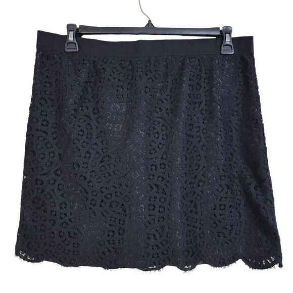 Joe Fresh Mini Black Lace Skirt (Size 14) - Picture 1 of 3